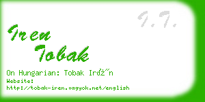 iren tobak business card